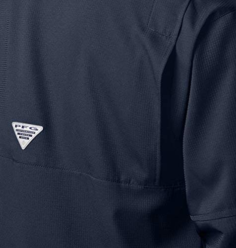 Columbia Men's PFG Tamiami II Long Sleeve Shirt - Large, Collegiate Navy