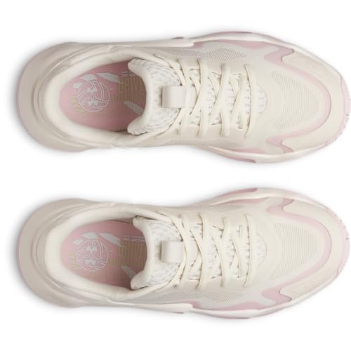Under Armour Ace Low 2 Volleyball Shoes - Stone/Prime Pink, Athletic Footwear