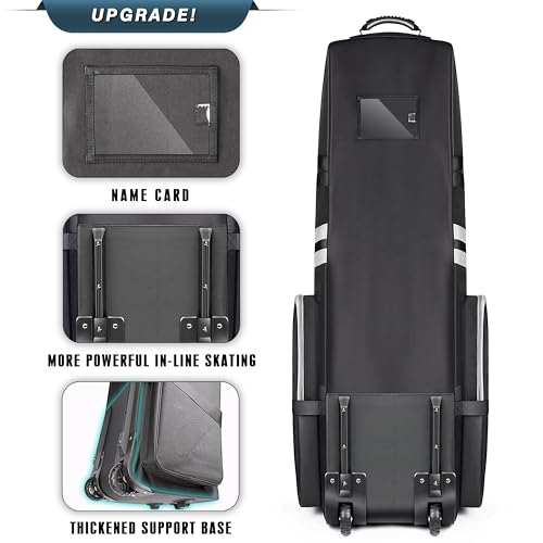 Premium Soft Padded Golf Travel Bag with Impact Support and Large Wheels