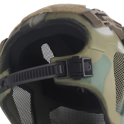 Full Face Tactical Airsoft Helmet with Micro Fan & Camouflage - Camo #3