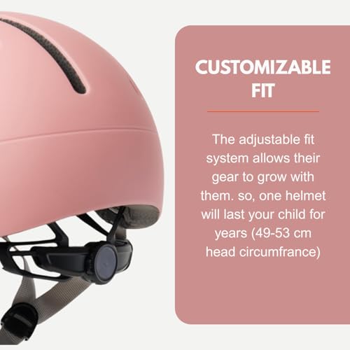 Thousand Kids Bike Helmet - Pink Power, Reflective Stickers & Magnetic Buckle