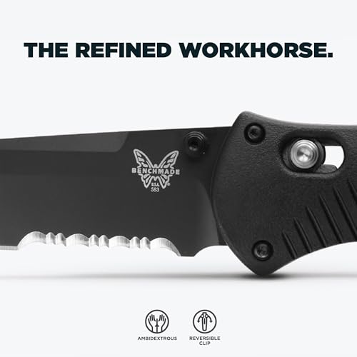 Benchmade Barrage Tactical Knife 154CM Steel Blade, Reversible Pocket Clip