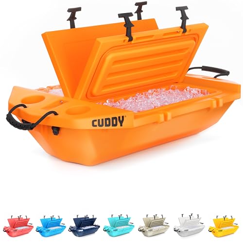 GoSports Outdoors 40QT Floating Cooler Orange - Amphibious Dry Storage for Water & Land