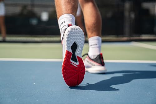 HEAD Motion Pro Men's Pickleball Shoe White/Red 13 - Durable, Breathable Court Shoe