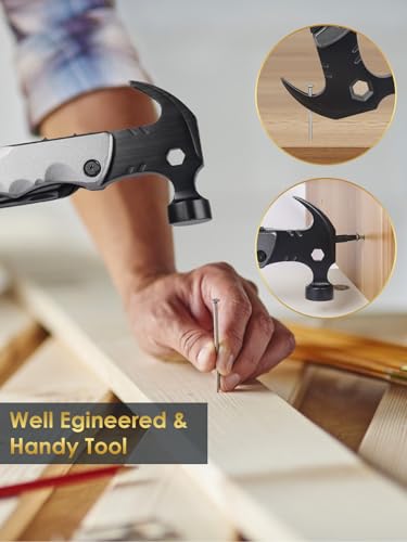 Men's Multi Tool Hammer for Camping & Outdoor Use - Stocking Stuffers