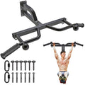 Kipika 48-inch Ceiling Mount Pull Up Bar with Multi-Grip Handles - Heavy Duty Home Gym Equipment (Pull-up Bar, Adjustable Height, 400lbs Capacity)