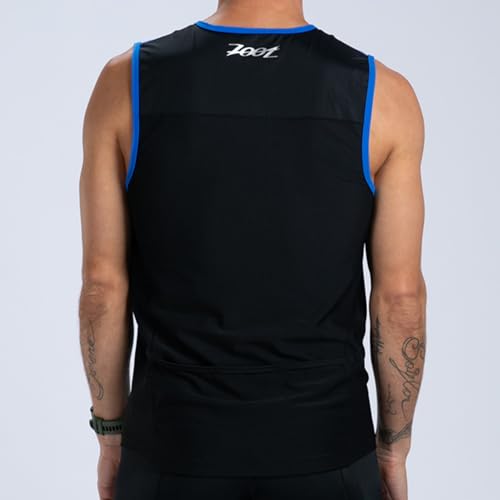 Zoot Men's Core Tri Tank Top XL Ocean Blue - Athletic Swim & Training