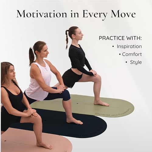 Charcoal Black Premium PU Yoga Mat with Non-Slip Grip & Carry Strap – 72x26 Inches