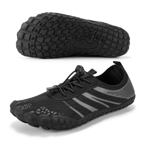 Water Shoes for Women and Men Quick-Dry Aqua Shoes - Black 8 Women / 6.5 Men