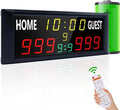 Rechargeable 16” Electronic Scoreboard with Remote for Outdoor Sports