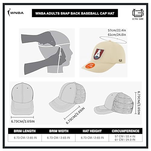 Women's WNBA Official Slick Baseball Cap Hat - Seattle Storm, Sand, One Size