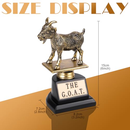 6-Inch G.O.A.T Trophy - Funny Recognition Award for Sports, Teachers, Bosses