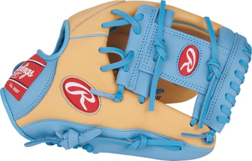Youth Baseball Glove 11.5 Inch Right Hand Throw Lindor Model - Camel Blue