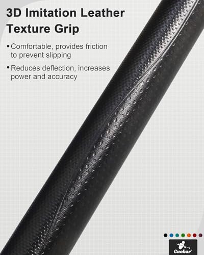 CUEBAR 4-Piece Pool Cue Set with 3D Grip, 58 Inch Two-Piece Snooker Billiard Cues