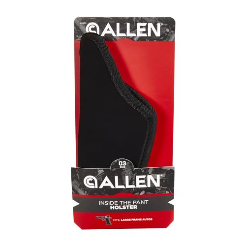 Allen Company IWB, Inside The Pant Handgun Gun Holster, Right-Handed, Suede Black, 8 different sizes, 03