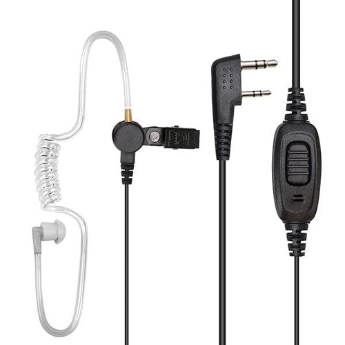 Retevis Acoustic Tube Walkie Talkie Earpiece with Mic, Coil, 2 Pin, for RT22 RT68 RT21 H777 RT27 RT86, Compatible with Pxton Baofeng BF-888S BF-T26 Kenwood Two-Way Radio, 2 Way Radio Earpiece(2 Pack)