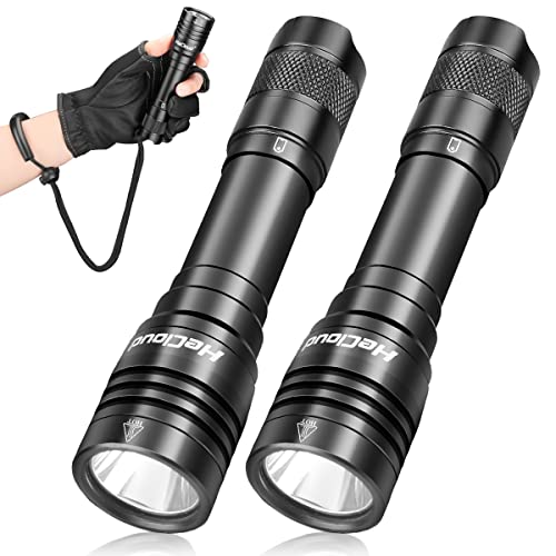 Dive Light 3000LM Waterproof LED Flashlight with 4 Modes - Black