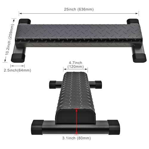 Kipika Heavy Duty Steel Calf Raise Bar 4.7-Inch Wide Tube - Versatile Workout Stand