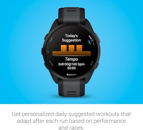 Garmin Forerunner 165 GPS Running Watch with Heart Rate & AMOLED Display