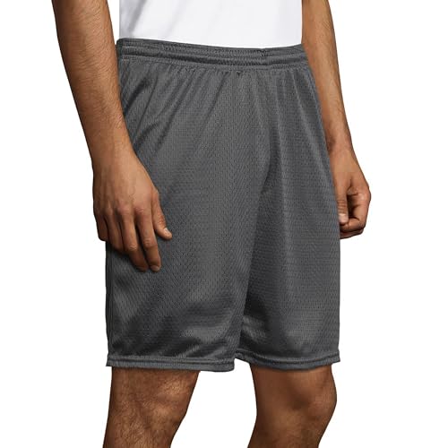 Hanes Men's Mesh Pocket Athletic Shorts - X-Large Railroad Gray