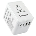 Universal Travel Power Adapter with 6-in-1 Wall Charger, Fast Charging USB & Type-C