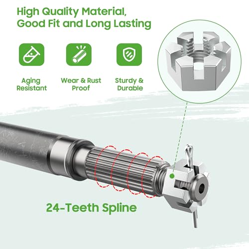 10L0L Golf Cart Rear Axle Shaft for Yamaha G16 G19 G22 - OEM Replacement Kit