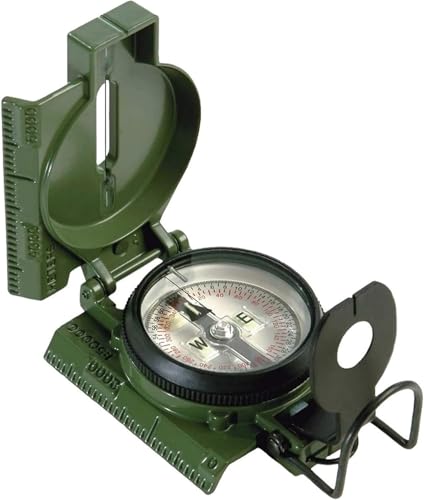 Waterproof Military-Grade Lensatic Compass for Hiking Camping Navigation