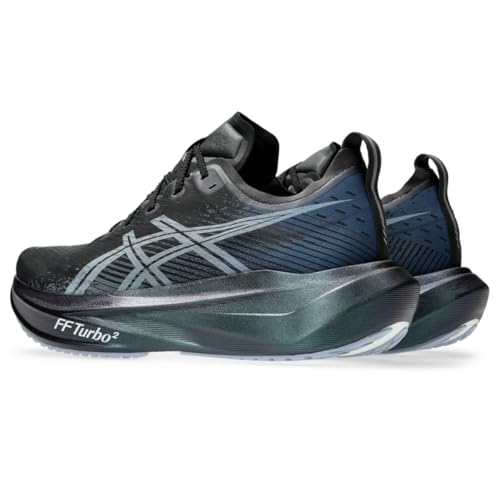 ASICS Unisex Megablast Running Shoes - Black/White, 12.5 Women / 11 Men