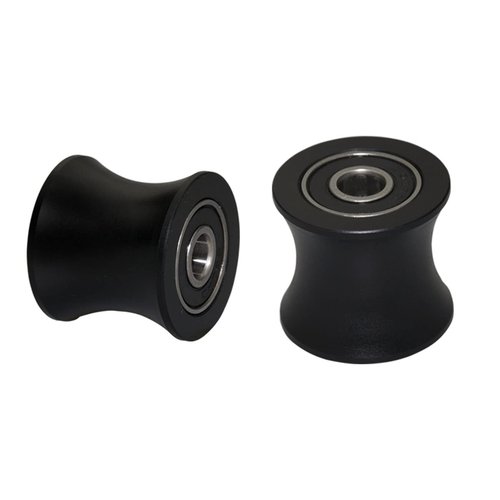 FRECCU Total Gym Replacement Set of 4 Wheels/Rollers Compatible with Models DLX, DLX II, DLX III, Adv DLX, Pilates, Pilates Pro 2500, 3000, 4000，570, 2000 （Black）