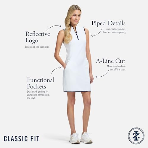 Izod Women's Quarter Zip Sleeveless Athletic Dress XL - Adrenaline Rush