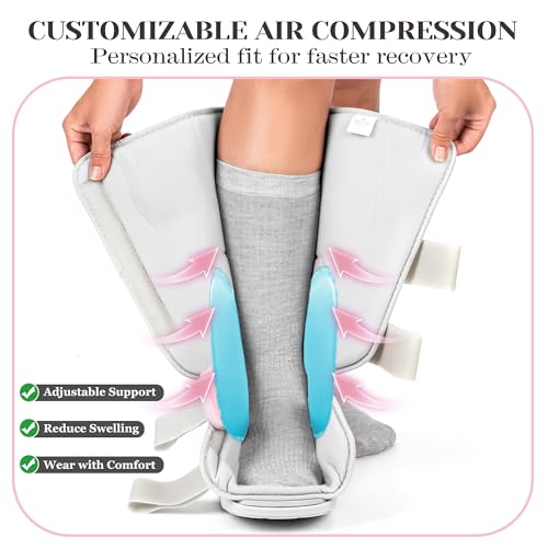 Tall Pink Air Cam Walker Boot for Broken Foot - Large Size, Support & Comfort
