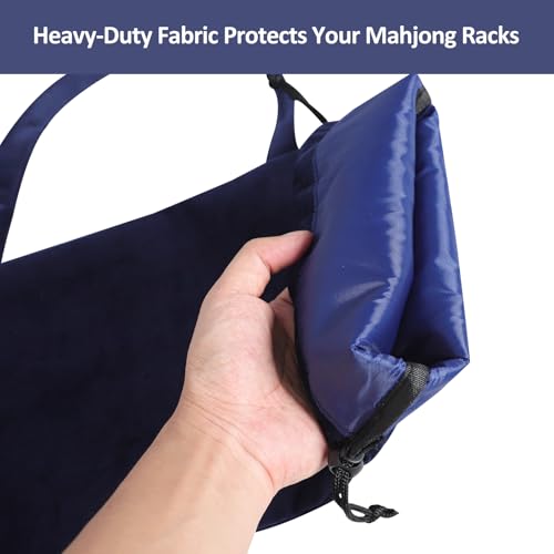 Blue Mahjong Rack Bag - Empty Storage Case for Racks & Pushers