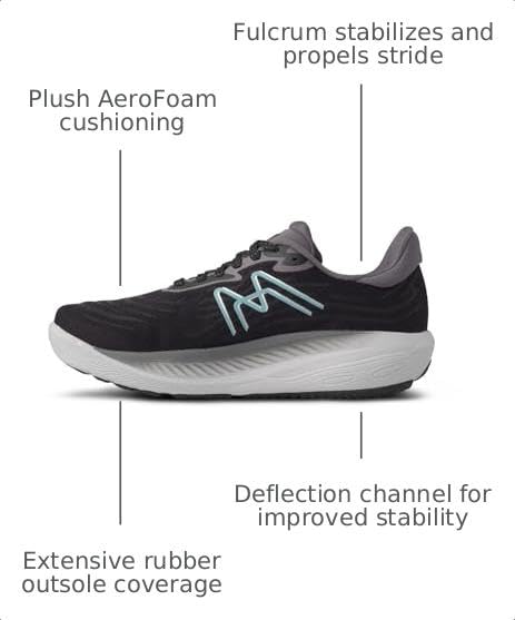 Karhu Women's Ikoni 3.0 Running Shoes - Black/Stone Blue, Size 7.5