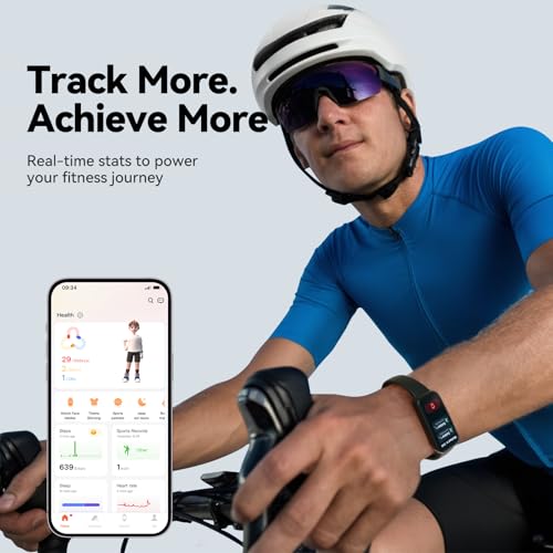 Enfit Fitness Tracker Smart Watch Black 1.47" Color Screen 100+ Sports Modes