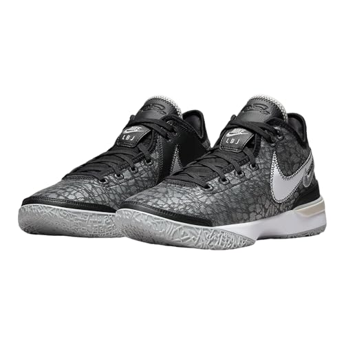 Nike Lebron 20 Men’s Basketball Shoes Size 10.5 Black Grey Wolf White