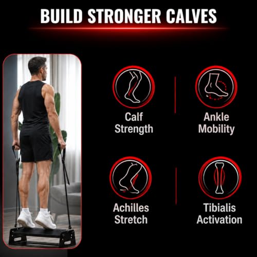 Adjustable Steel Calf Raise Block for Strength & Mobility Training