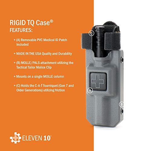 Eleven 10 Rigid TQ Tourniquet Case No TQ Black MOLLE Attachment