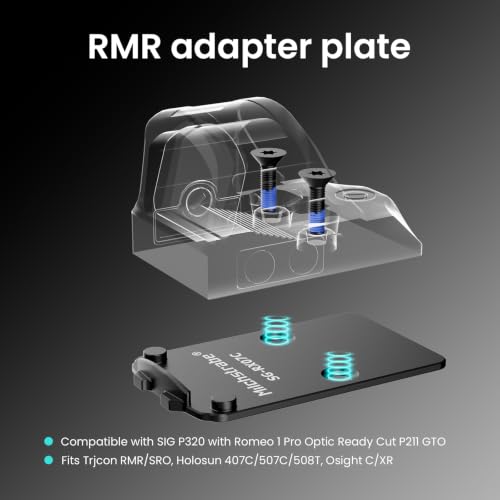 Adapter Plate for SIG P320 with Romeo 1 Pro Optic Cut and GTO Model