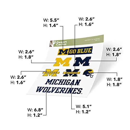 Michigan Wolverines Sticker Decal - Premium Vinyl for Laptops, Water Bottles & More
