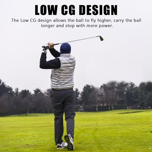XINGGM Left-Handed Golf Irons Set 2 Pcs Premium Steel Shaft for Men, Stiff Flex