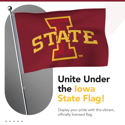 Iowa State Cyclones NCAA Flag - Nylon 3' x 5' Red and Gold College Banner