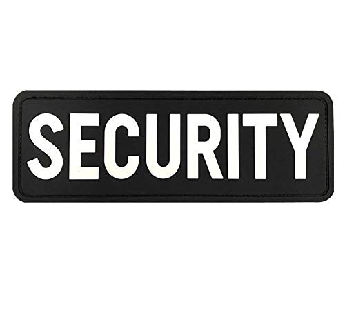 PVC Security Hook Fastener Back for Military Tactical Vests - White 6x2 inch
