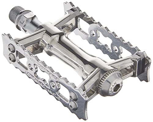 MKS Silvan Touring Next Pedal Set - Left & Right, Silver, Regular Fit