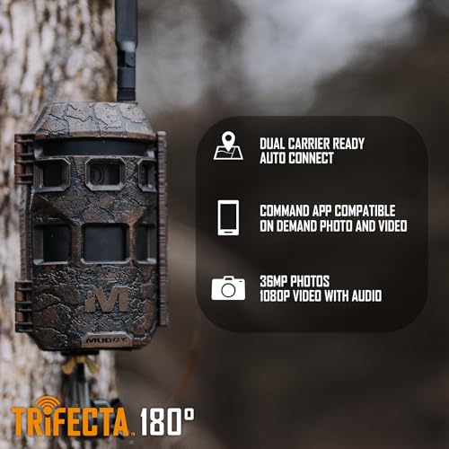 Muddy Trifecta 180 Cellular Trail Camera with Panoramic Imaging - Brown
