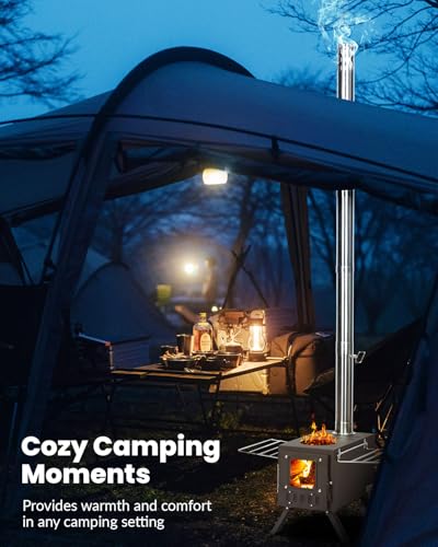 High Airtight Wood Stove for Camping Tent Outdoor Camping Equipment