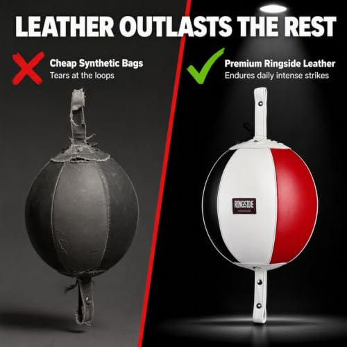 Ringside Leather Double End Boxing Bag 7-inch Precision Training Target