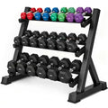 3-Tier Dumbbell Rack for Home Gym – Heavy-Duty Weight Storage Stand