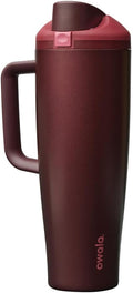 Owala FreeSip Tumbler - Insulated Stainless Steel Water Bottle with Built-In Straw | 40oz, Black Cherry, BPA Free, Leak Proof