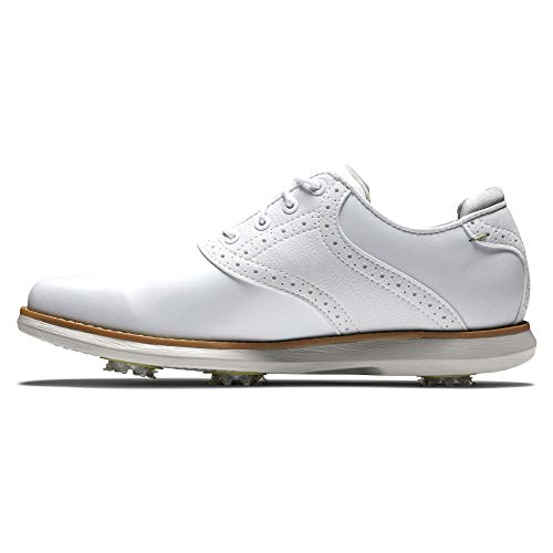 FootJoy Women's Traditions Golf Shoes 8.5 Wide White/White