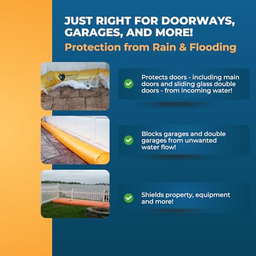 Watershed Innovations 24 ft HydraBarrier Flood Barrier - Reusable Water Diversion Tube